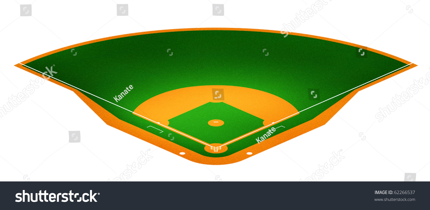 Illustration Baseball Field Stock Illustration 62266537 - Shutterstock