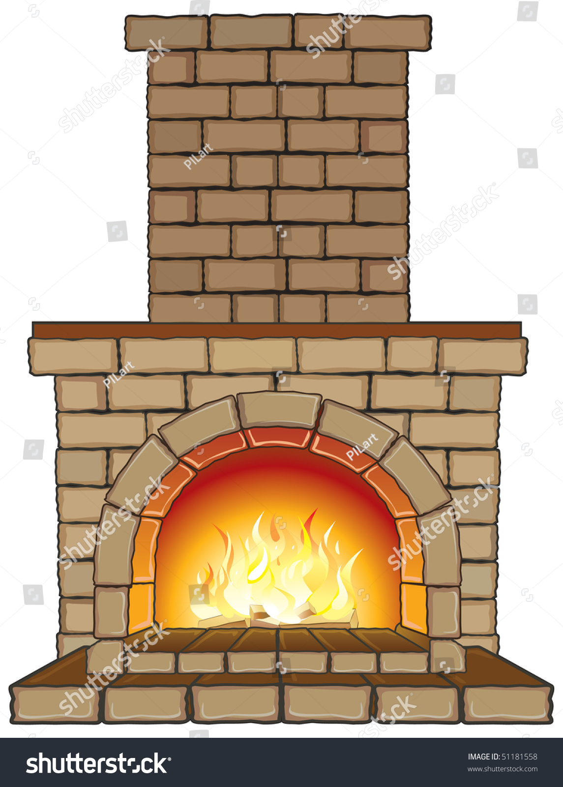 clipart fireplace fire - photo #23