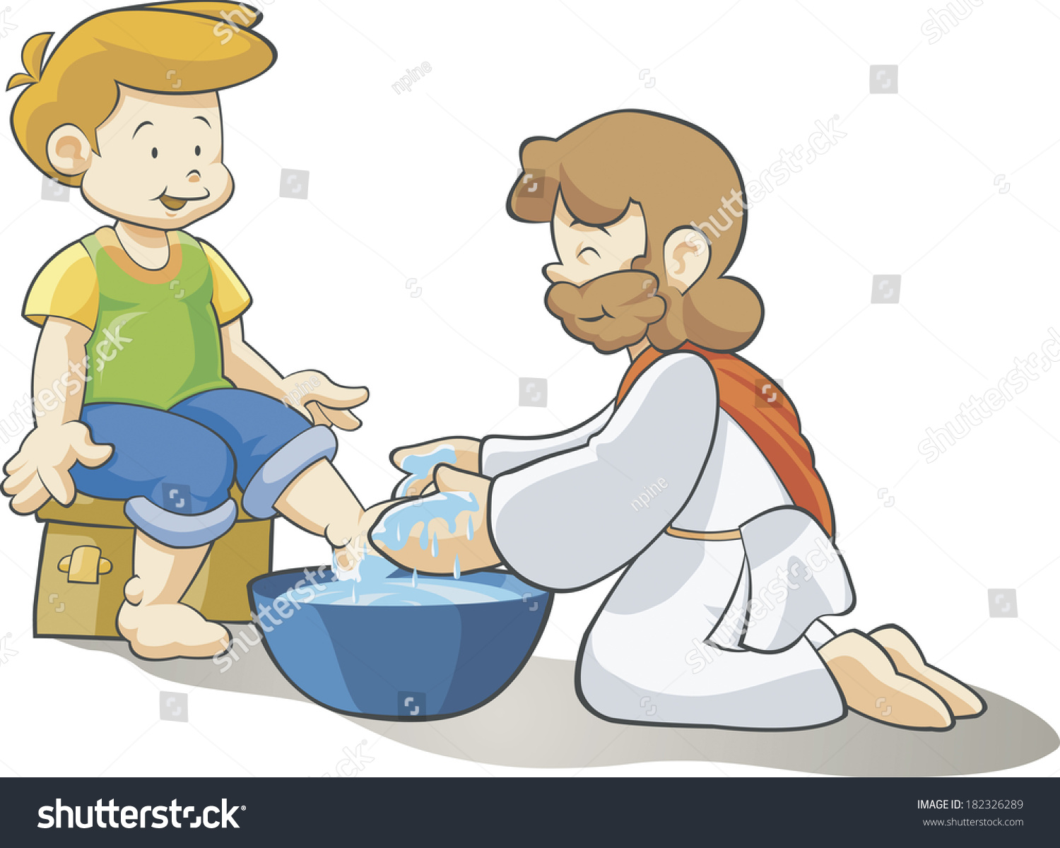 clip art jesus washing feet - photo #36