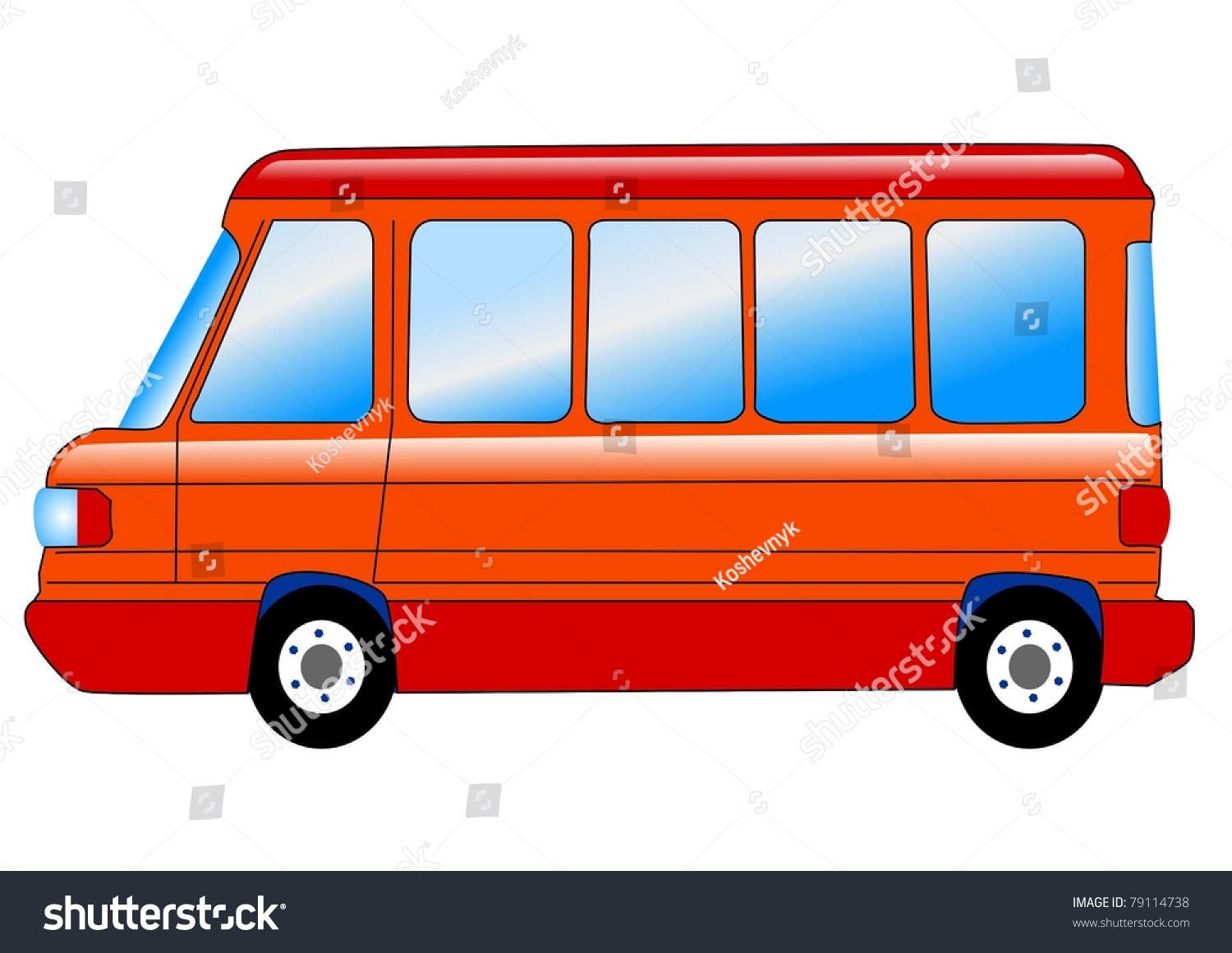 Illustration Of Minibus - 79114738 : Shutterstock