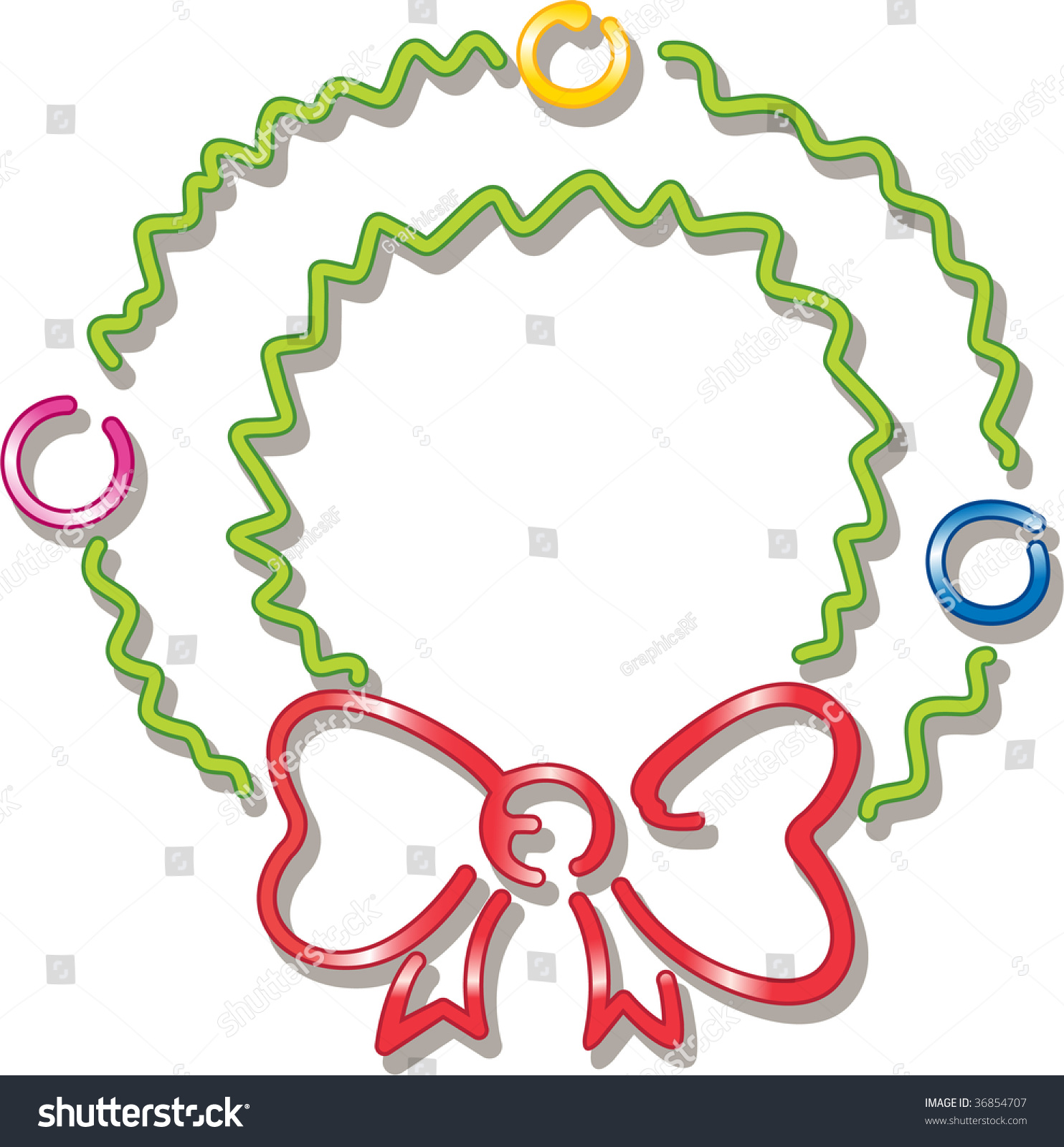 Illustration Of Wreath On White - 36854707 : Shutterstock