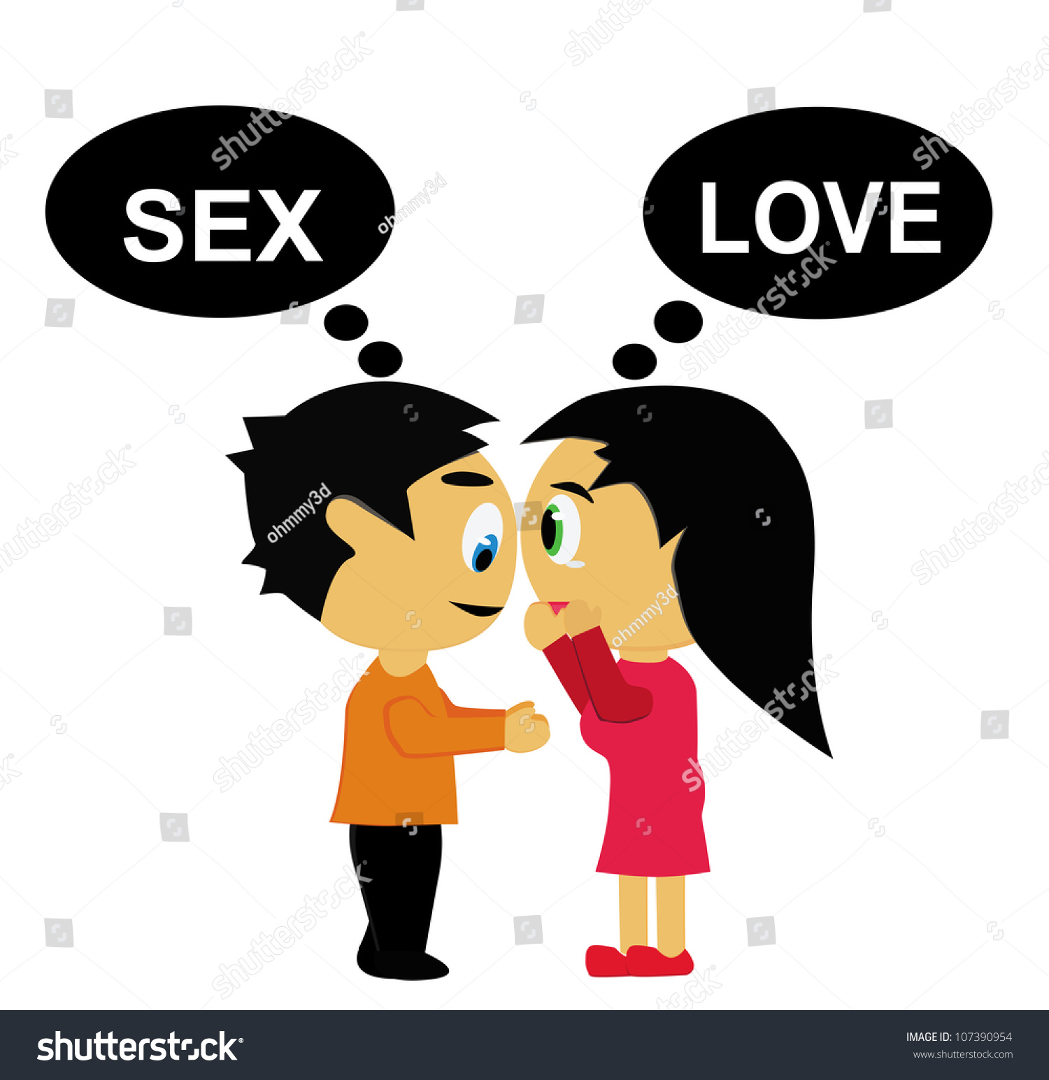 Illustration Sex Love Stock Illustration 107390954