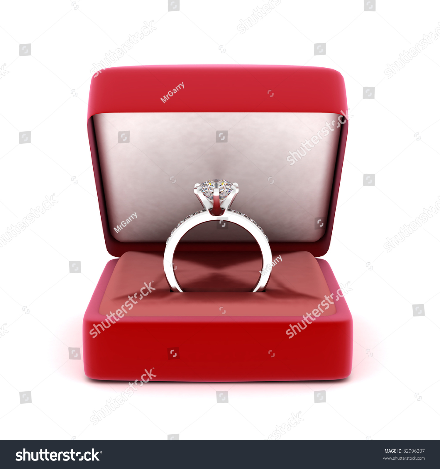 Pictures of diamond rings in a box
