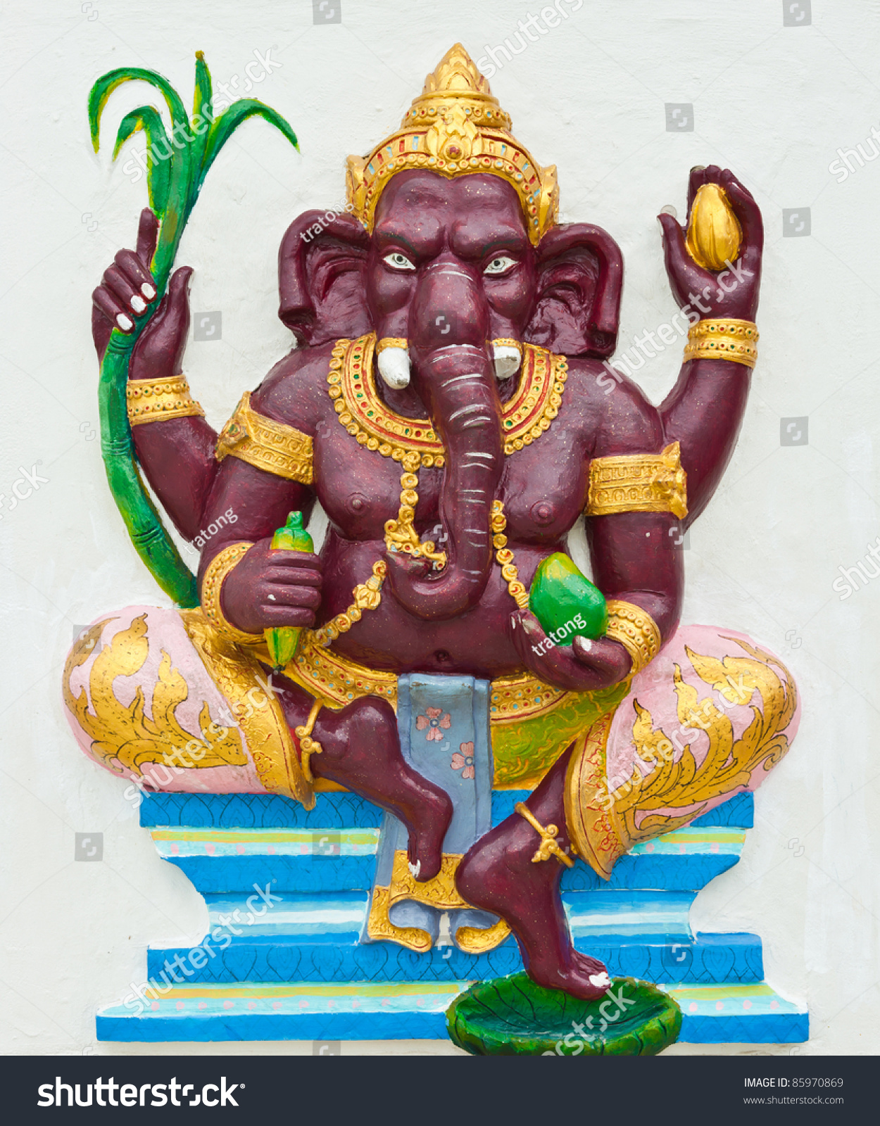 Indian Hindu God Named Bala Ganapati Stock Photo Shutterstock