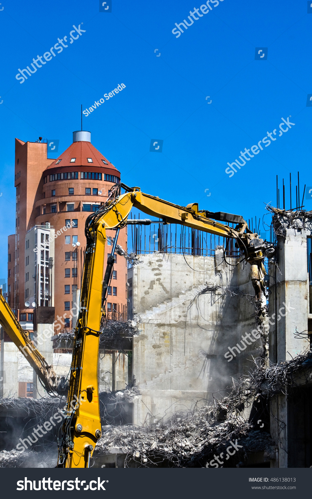 Industrial Dismantle Mechanical Destruction Demolition Crane