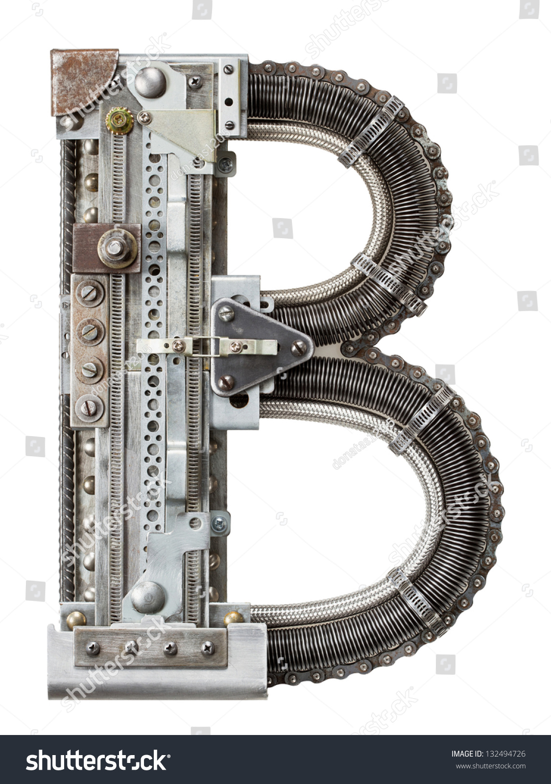 Industrial Metal Alphabet Letter B Stock Photo 132494726 - Shutterstock