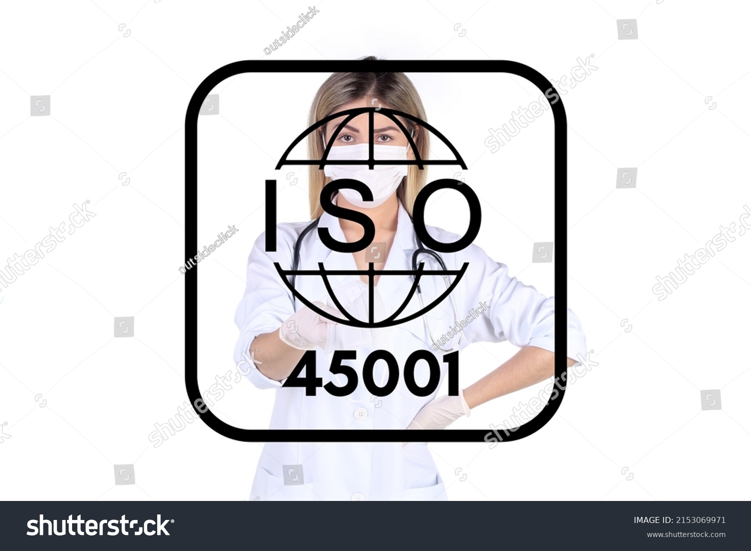 Iso Icon Occupational Health Safety Stock Photo