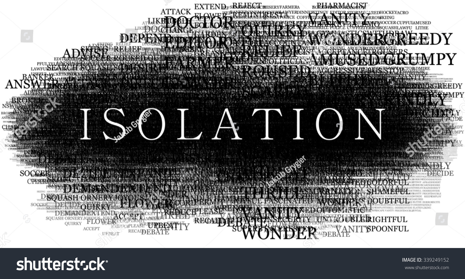 Isolation Word Stock Illustration 339249152 Shutterstock