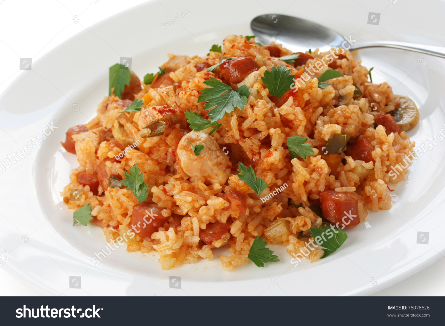 Jambalaya , Creole Rice Dish Stock Photo 76076626 Shutterstock