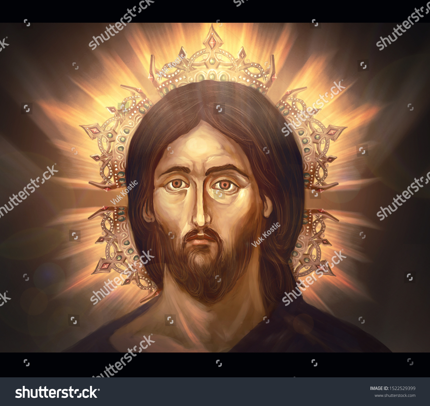 Jesus Christ Son God ภาพประกอบสตอก 1522529399 Shutterstock