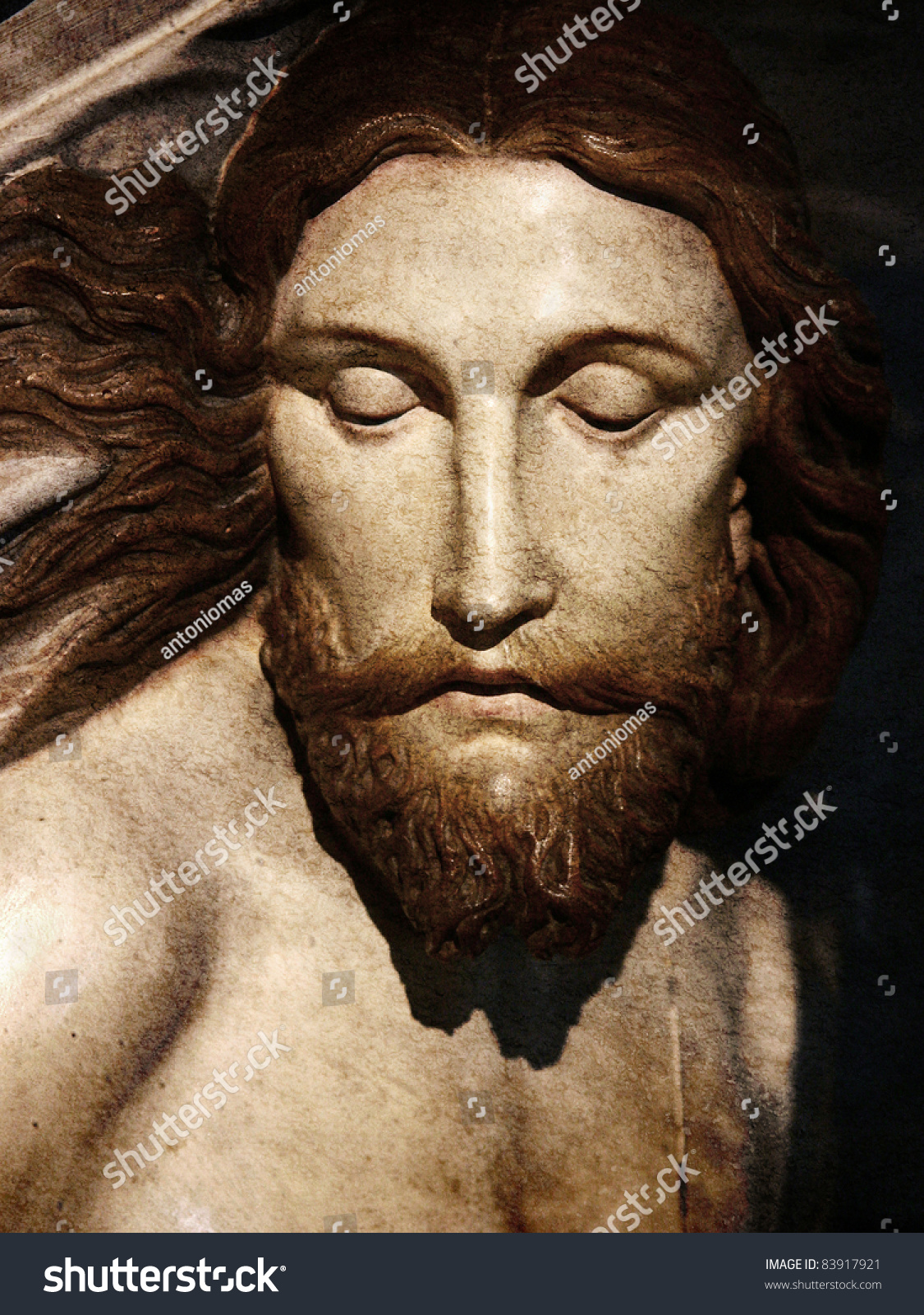 Jesus Wooden Sculpture Stock Photo Shutterstock