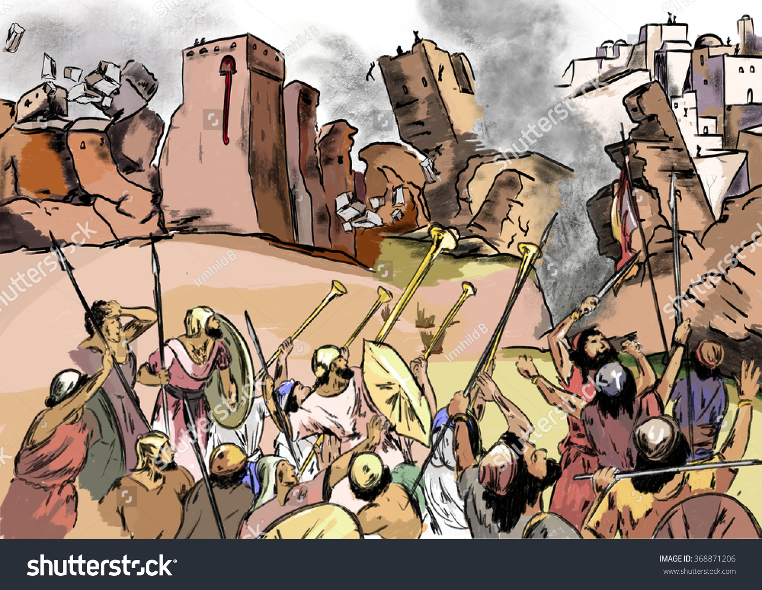 Joshua Fit The Battle Of Jericho Stock Photo 368871206 : Shutterstock