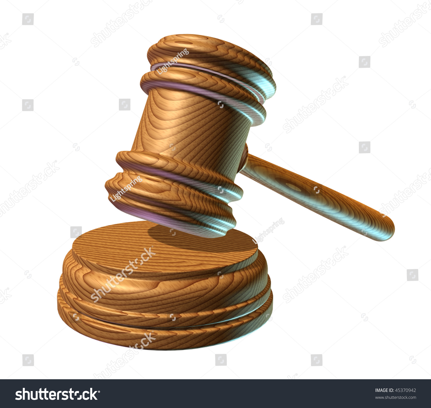 Judge Mallet Renders Judgment In A Court Of Law (Includes Clipping Path