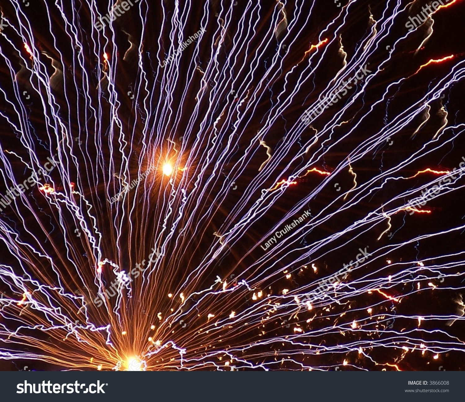 July 4th Rockets Over The River Fireworks Show In Laughlin, Nv. Stock