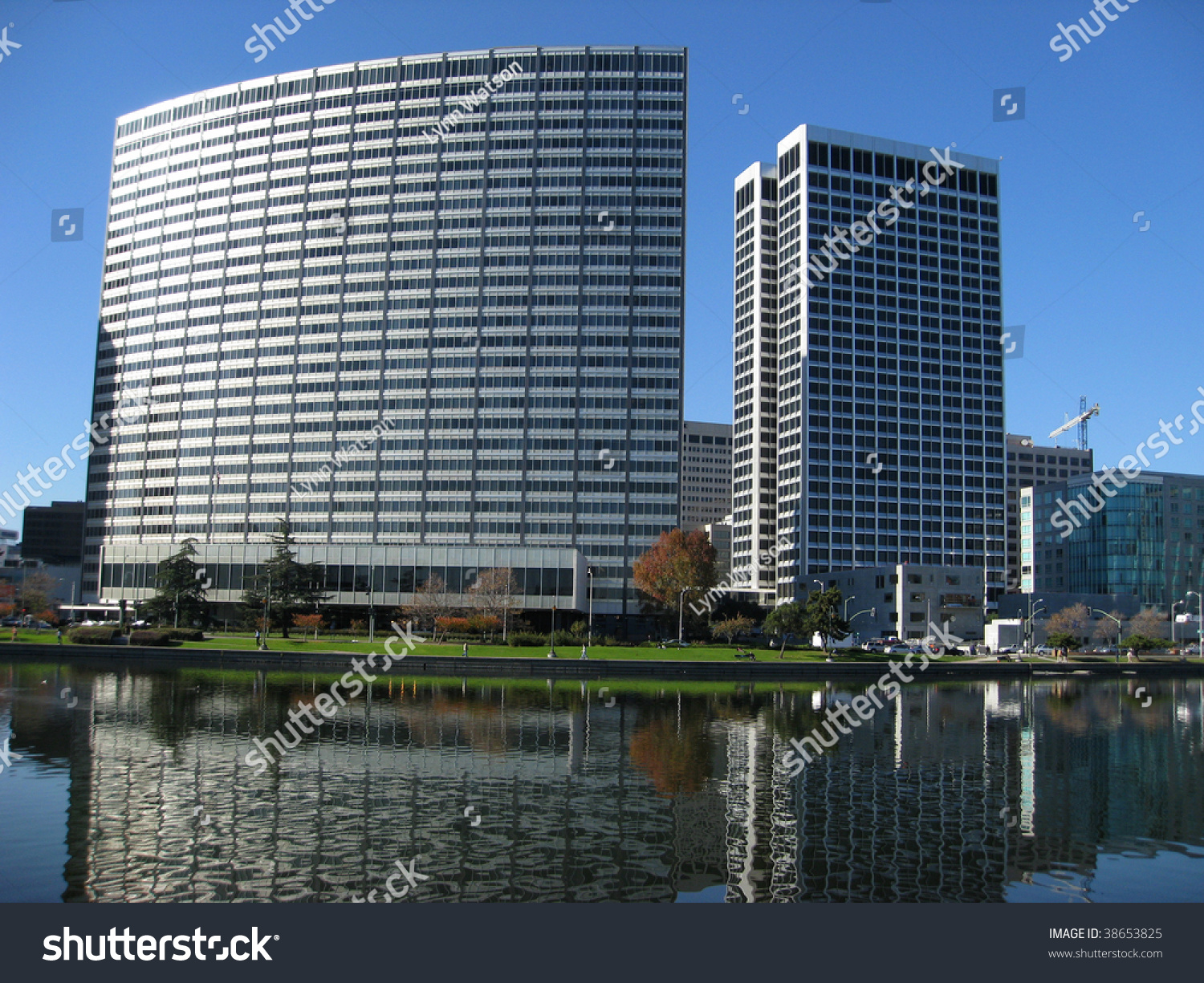 Kaiser Center And Ordway Building, Downtown Oakland, California Stock 