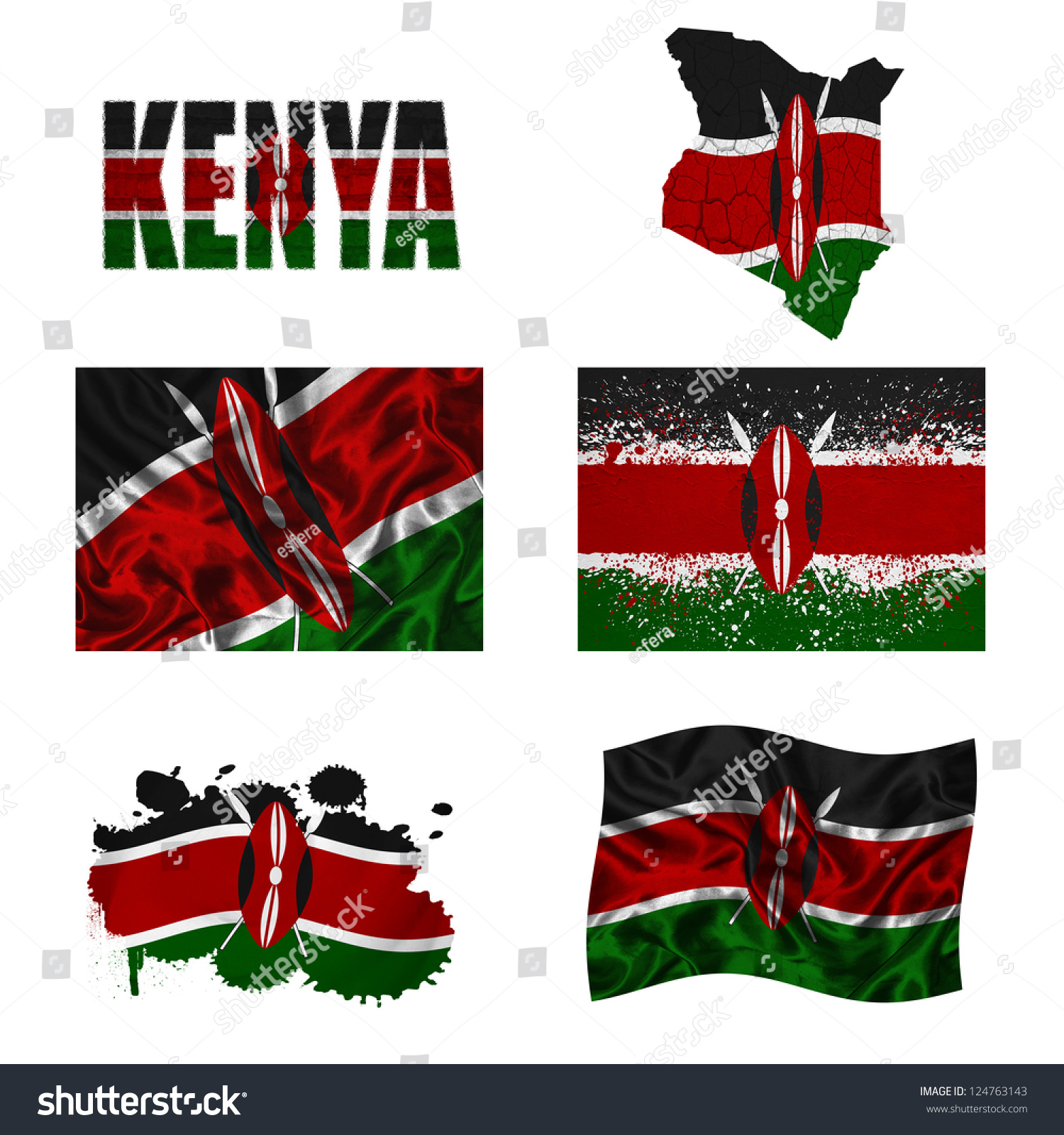 clip art kenya flag - photo #27