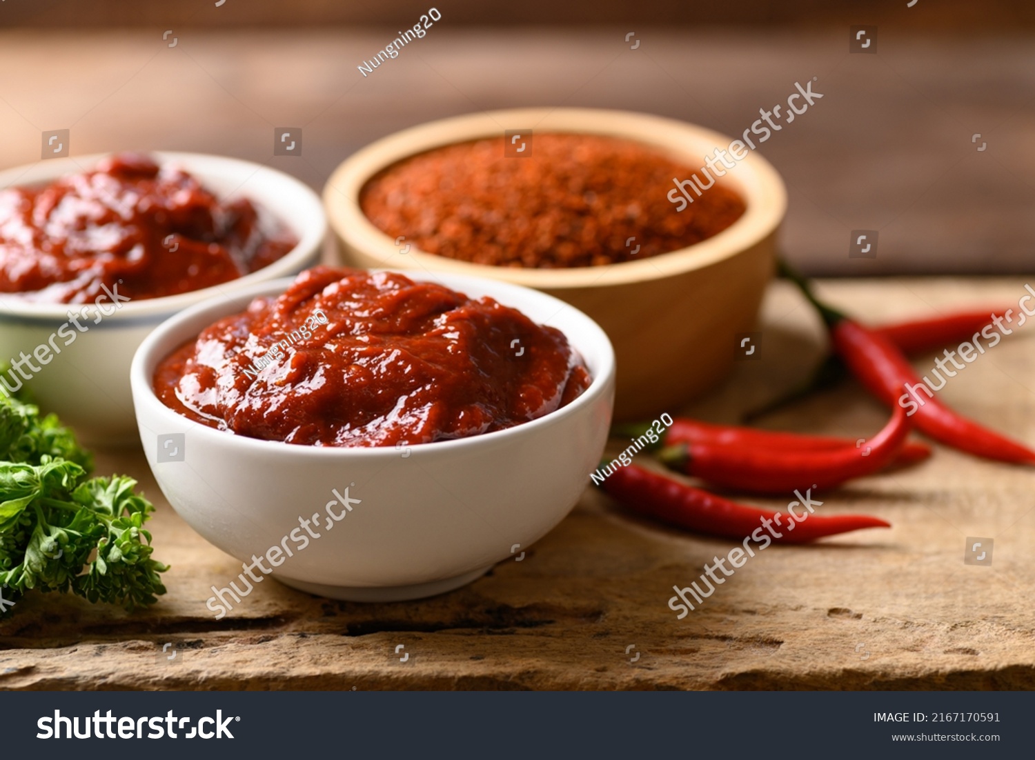 Korean Gochujang Red Chili Paste Spicy Stock Photo 2167170591