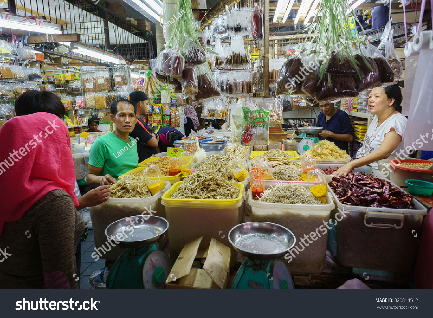 Kota Kinabalu Sabah Malaysia-September 26 2015 Veriety of dried anchovies shrimps and salted fish displayed at a Kota Kinabalu Central Market on September 26 2015 Kota Kinabalu Sabah Malaysia-September 26 2015 Veriety of dried anchovies shrimps and salted fish displayed at a Kota Kinabalu Central Market on September 26 2015