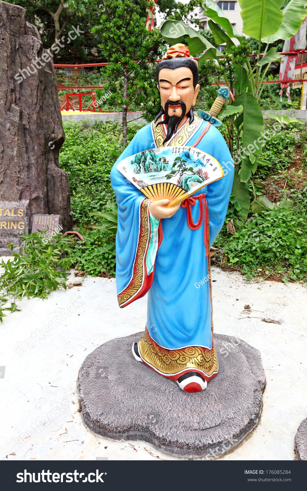 Kuala Lumpur, Malaysia - Jan 1, 2014: Idol Of Lu-Dongbin Of The Eight