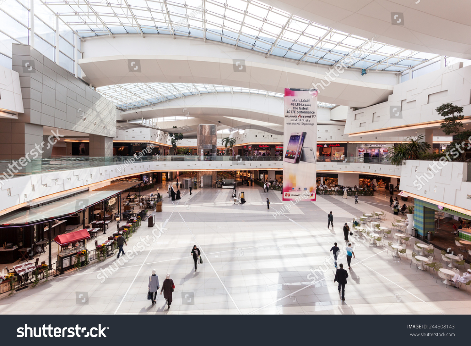 Kuwait- December 10: Interior Of The Avenues Mall In Kuwait. December 