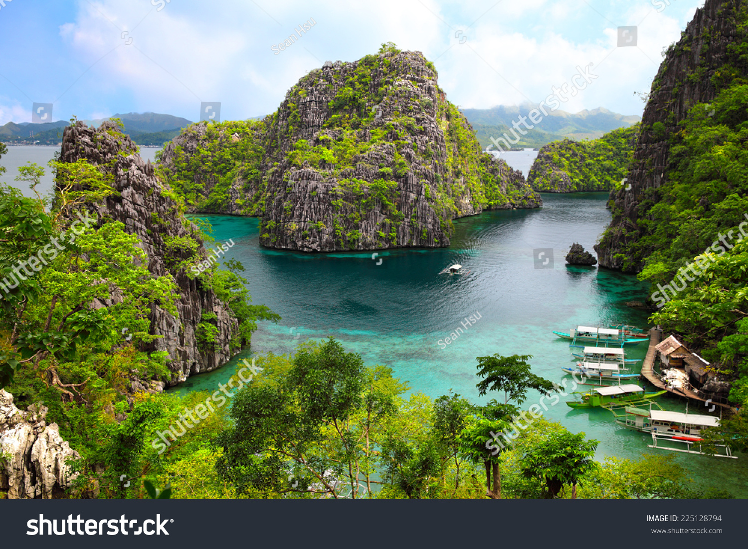 landscape of Coron Busuanga island Palawan province Philippines landscape of Coron Busuanga island Palawan province Philippines
