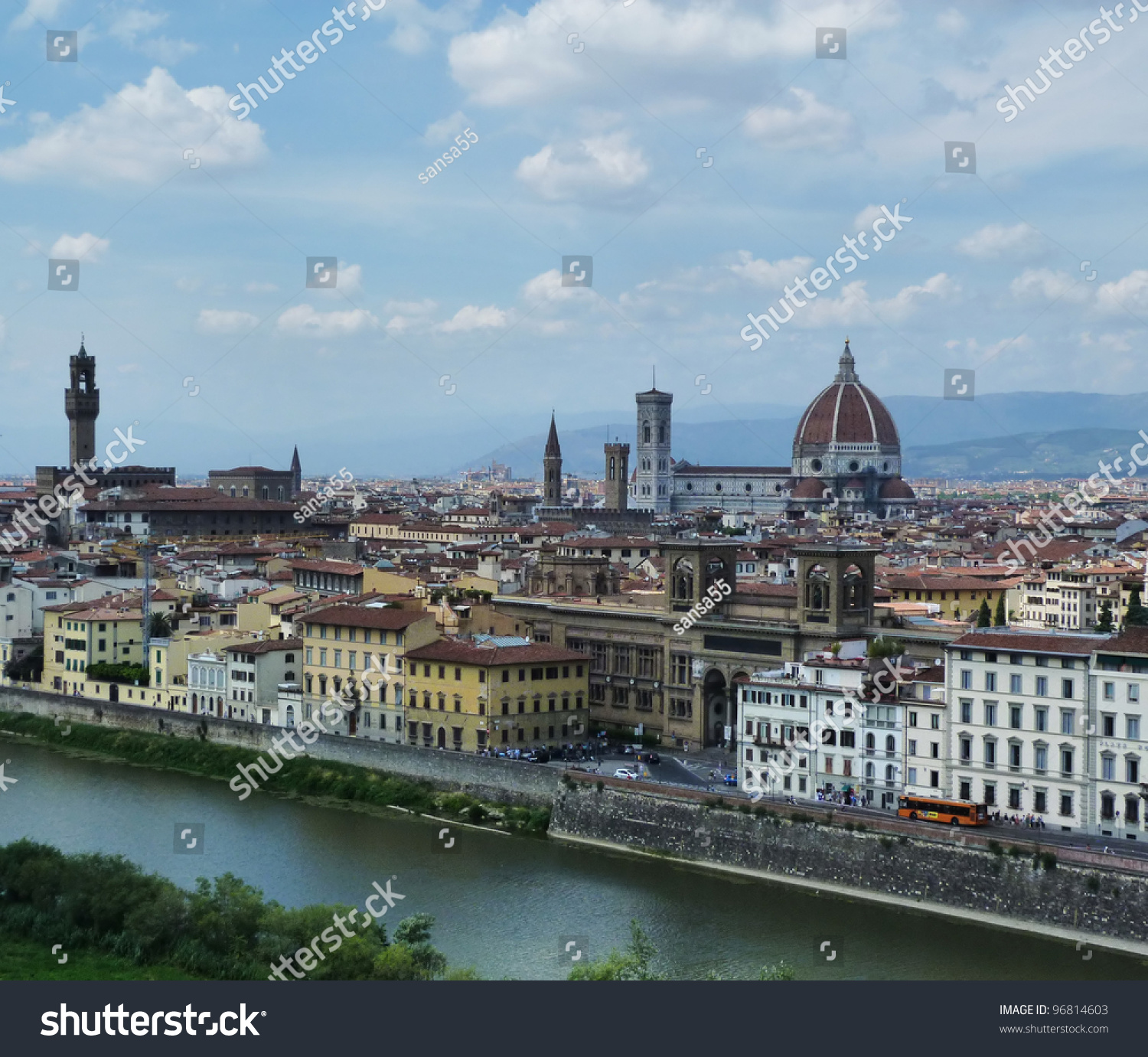 Landscape Of Florence B Stock Photo 96814603 : Shutterstock