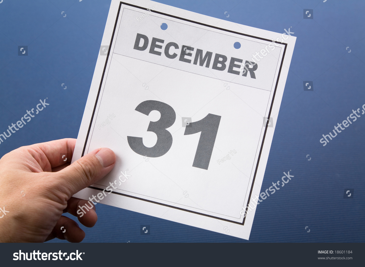 Last Day Of The Year, Calendar Date December 31 For Background Stock