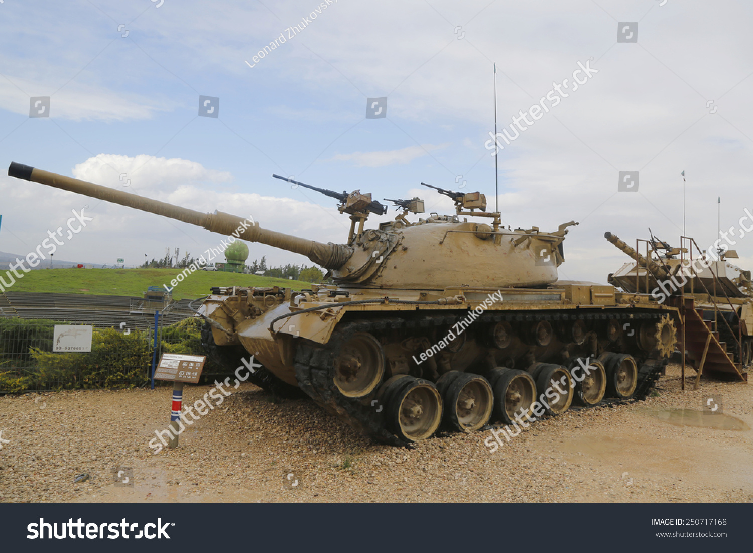 Latrun, Israel - November 27, 2014: American Made M48 A3 Patton Main 