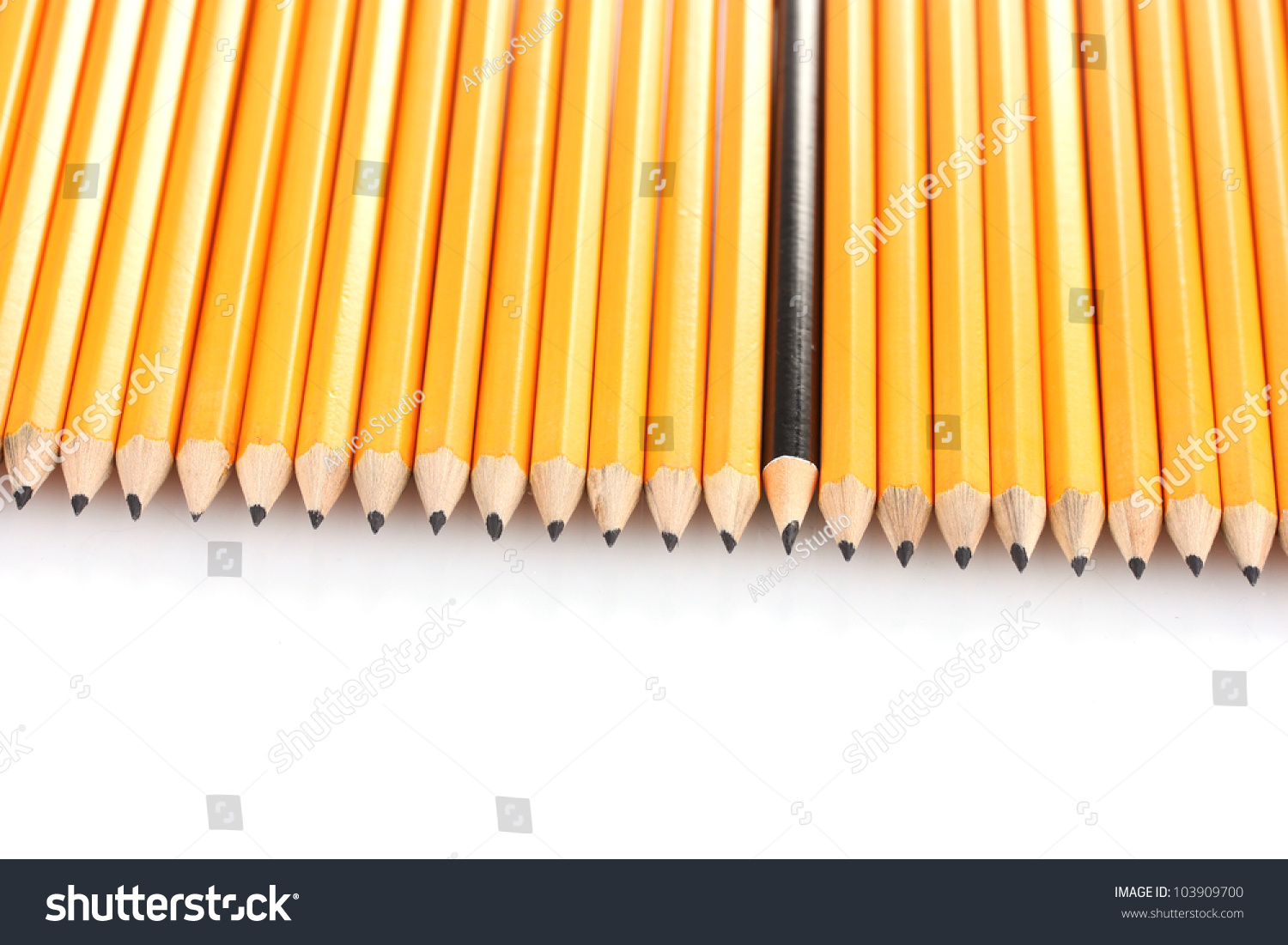 Lead Pencils Isolated On White Stock Photo 103909700 : Shutterstock