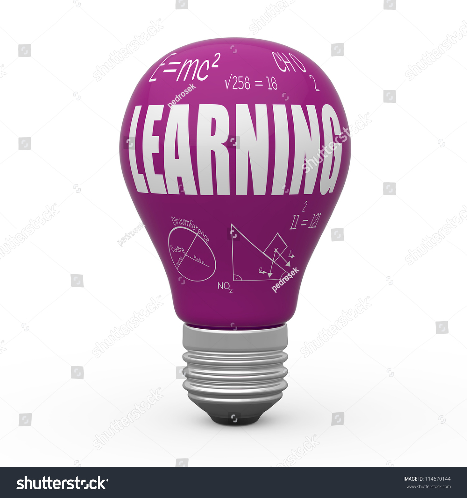 Learning Light Bulb Concept Stock Photo 114670144 : Shutterstock