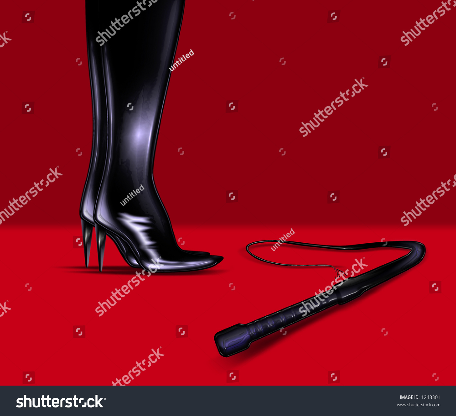 Leather Boots And Whip Stock Photo 1243301 Shutterstock