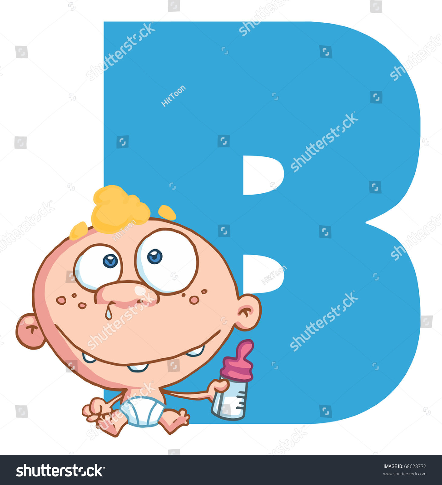 Letter B With A Baby Stock Photo 68628772 : Shutterstock