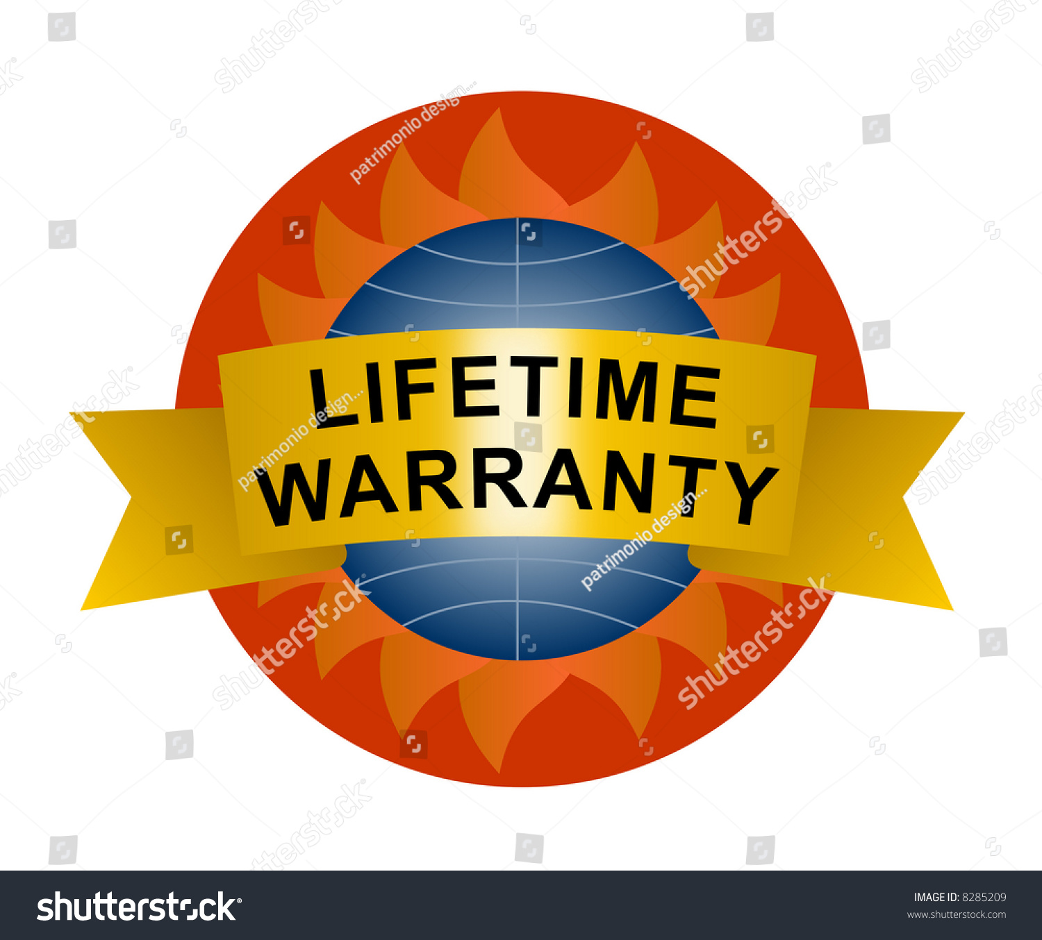 Lifetime Warranty Icon Stock Photo 8285209 : Shutterstock