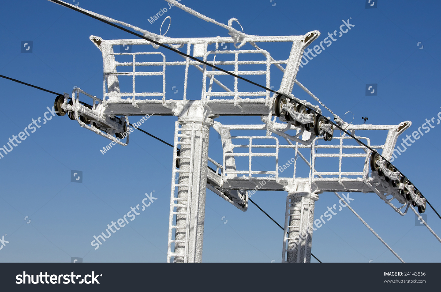 Lift Towers Ski Resort Stock Photo Edit Now 24143866