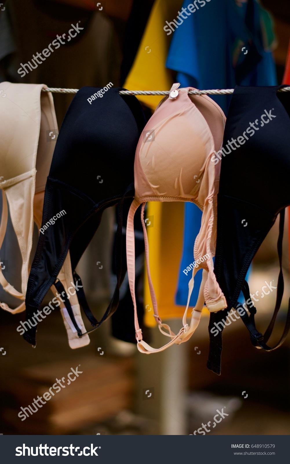 Lingerie Hanging On Clothes Line Stock Photo Shutterstock