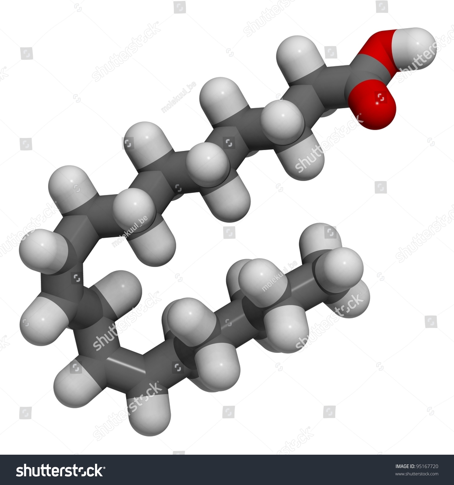 Linoleic Acid La Omega Molecule Chemical Stock Illustration