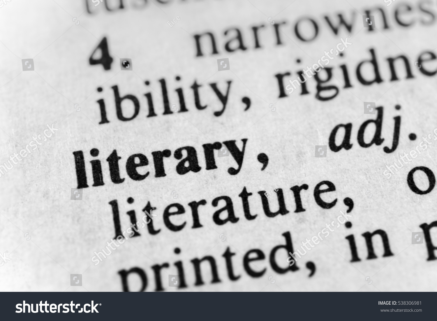 Literary Stock Photo 538306981 : Shutterstock