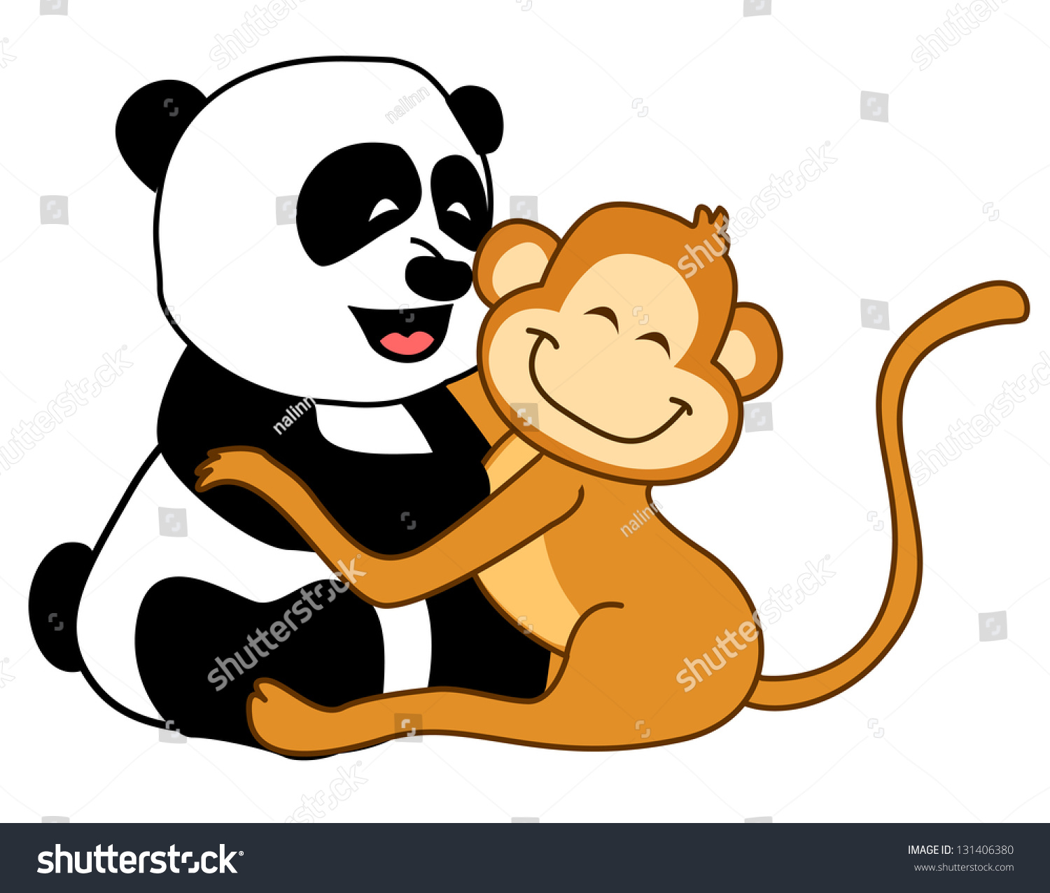 clipart panda monkey - photo #25