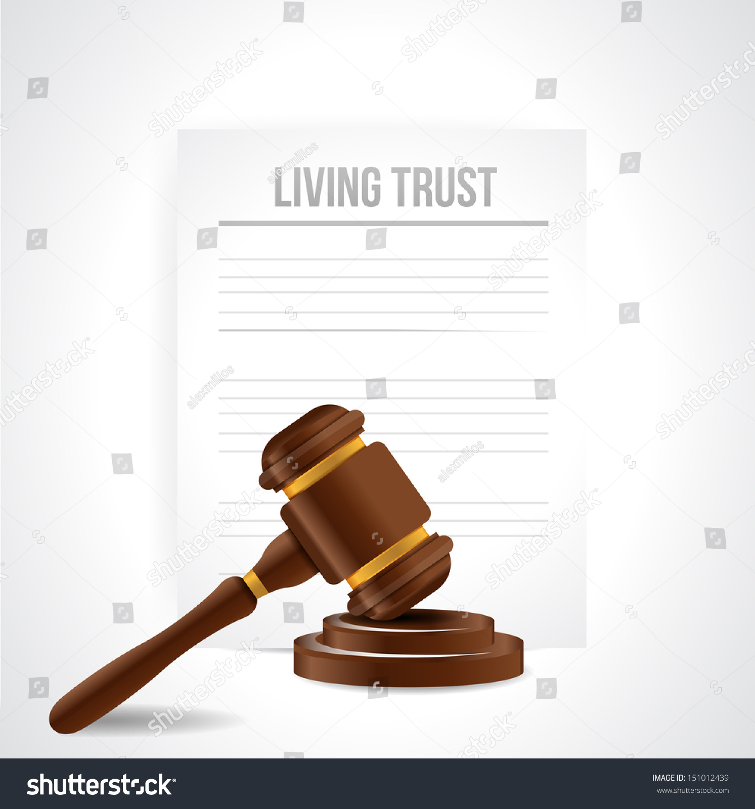 Stock options living trust