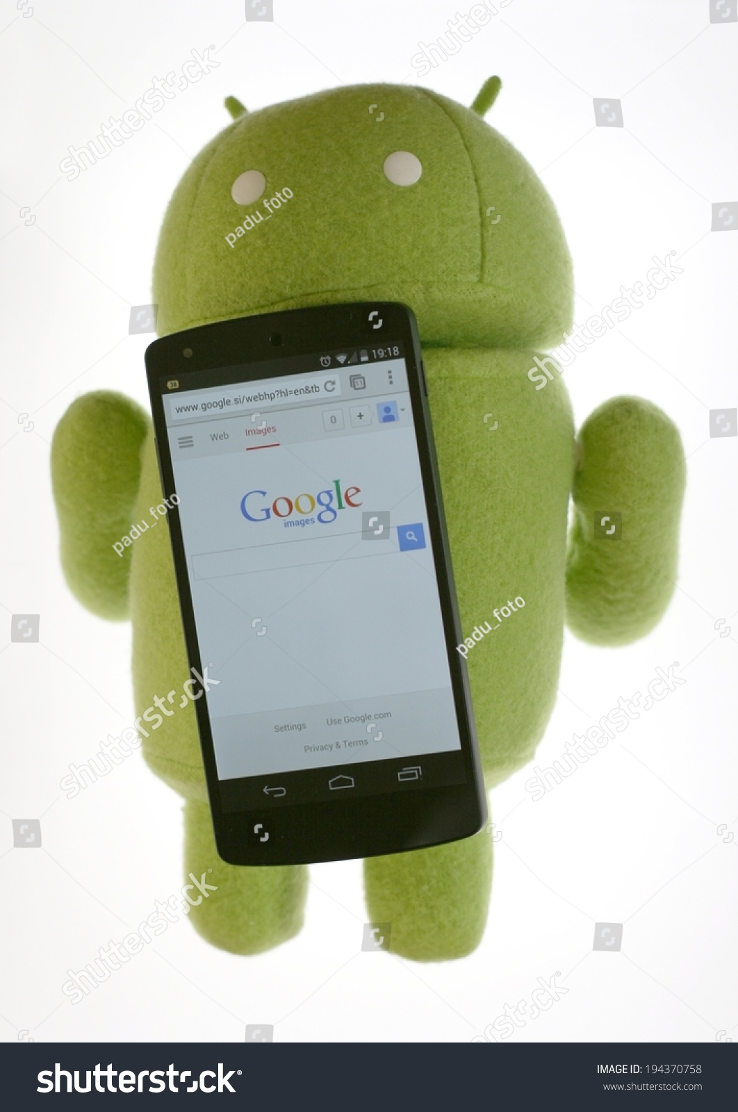 android robot plush