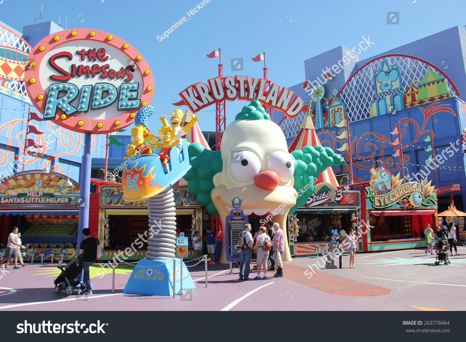 Los Angeles, California, Usa - March 12, 2015: The Simpsons Ride 