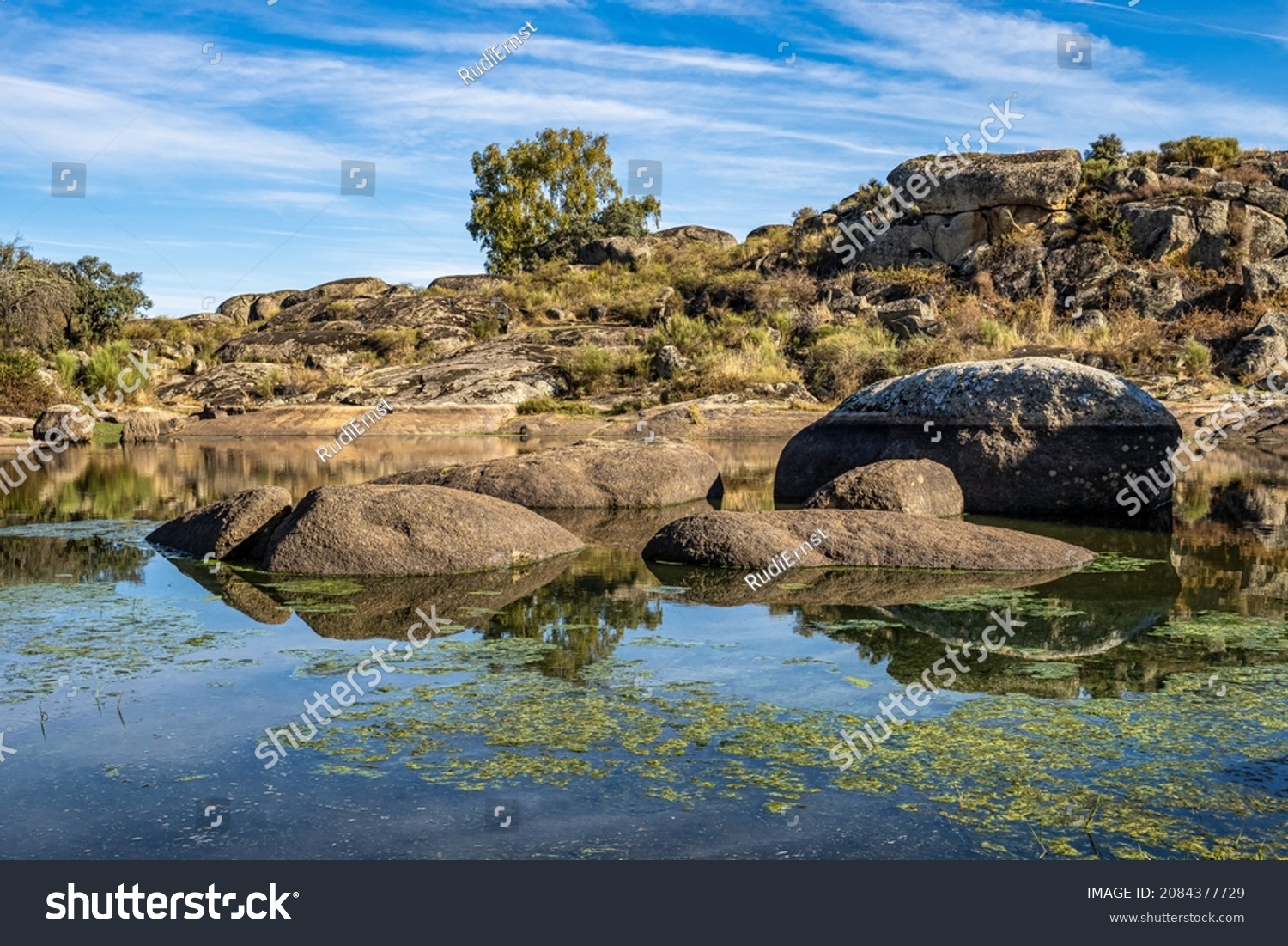 Los Barruecos Natural Monument Malpartida De Stock Photo 2084377729