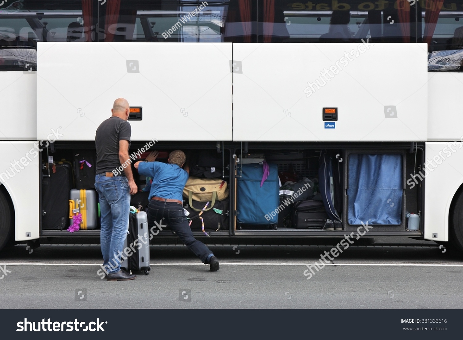 Luggage Compartment Intercity Bus Stock Photo 381333616 Shutterstock