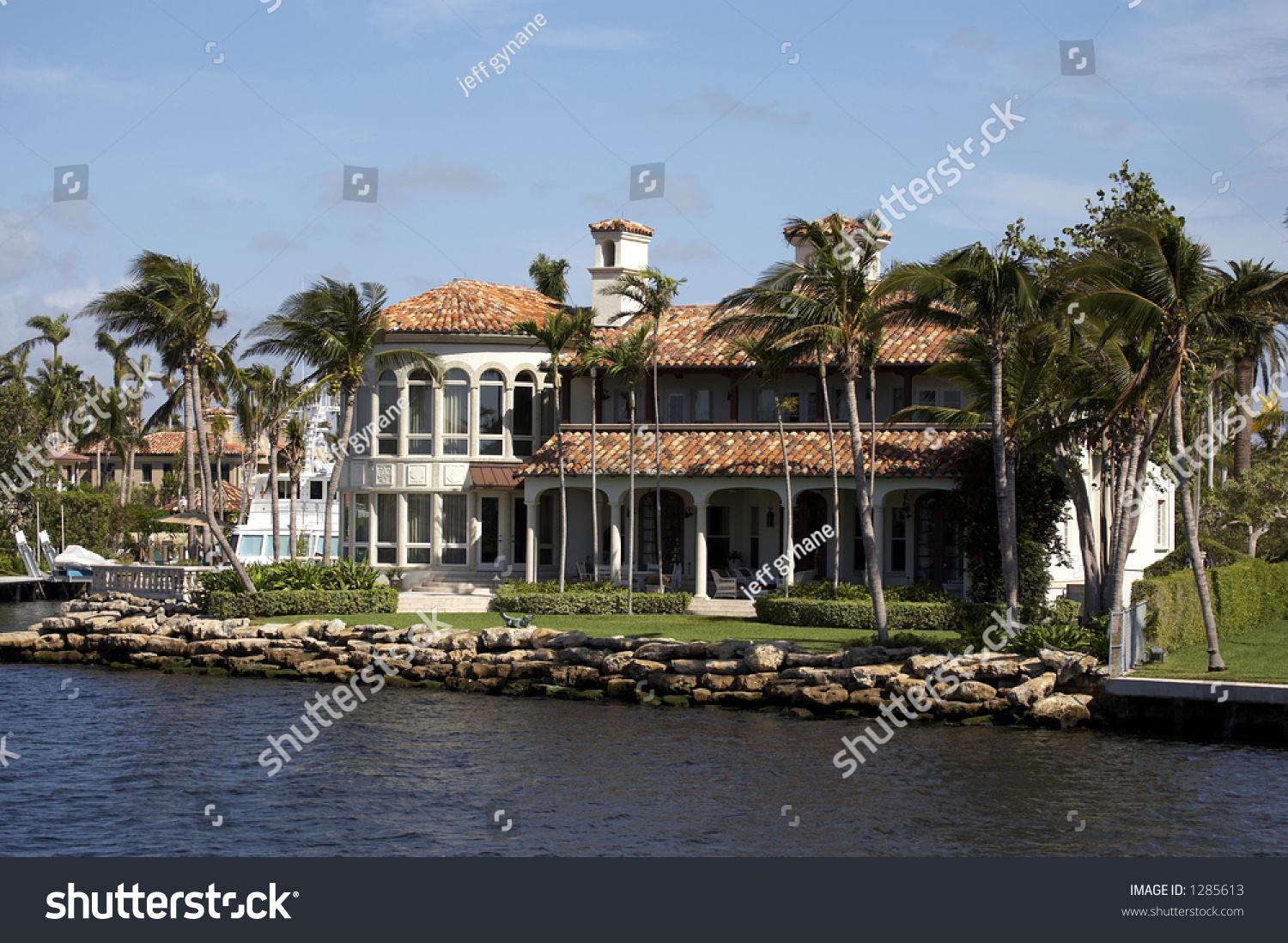 Luxury House On Millionaires Row New Stock Photo 1285613 - Shutterstock