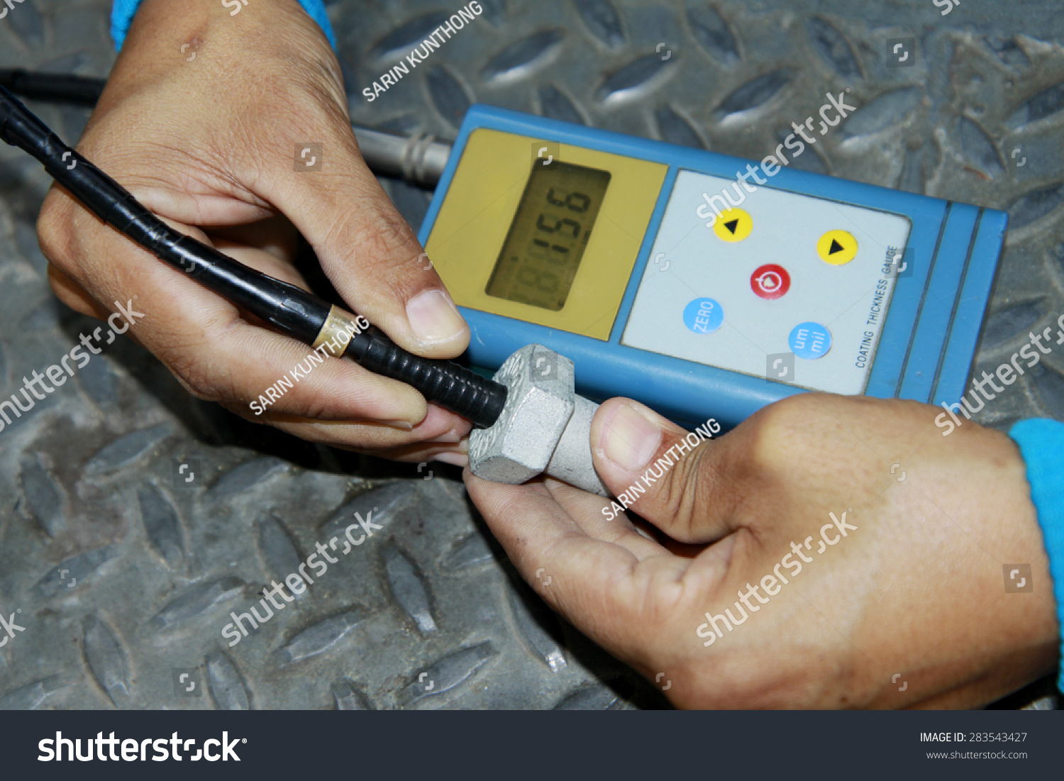 Thickness Gauge For Coating Of Steel Galvanized Stock Photo 283543427 Shutterstock