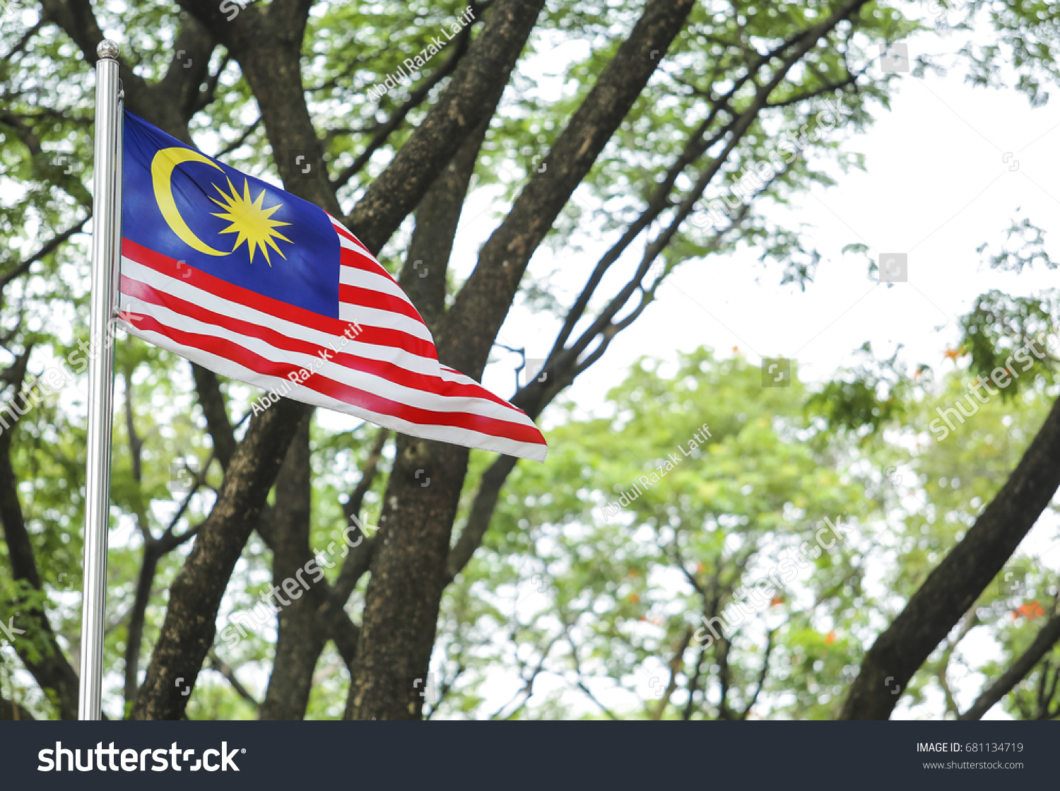 Malaysia Flag Known Jalur Gemilang Waving Stock Photo Edit Now 681134719