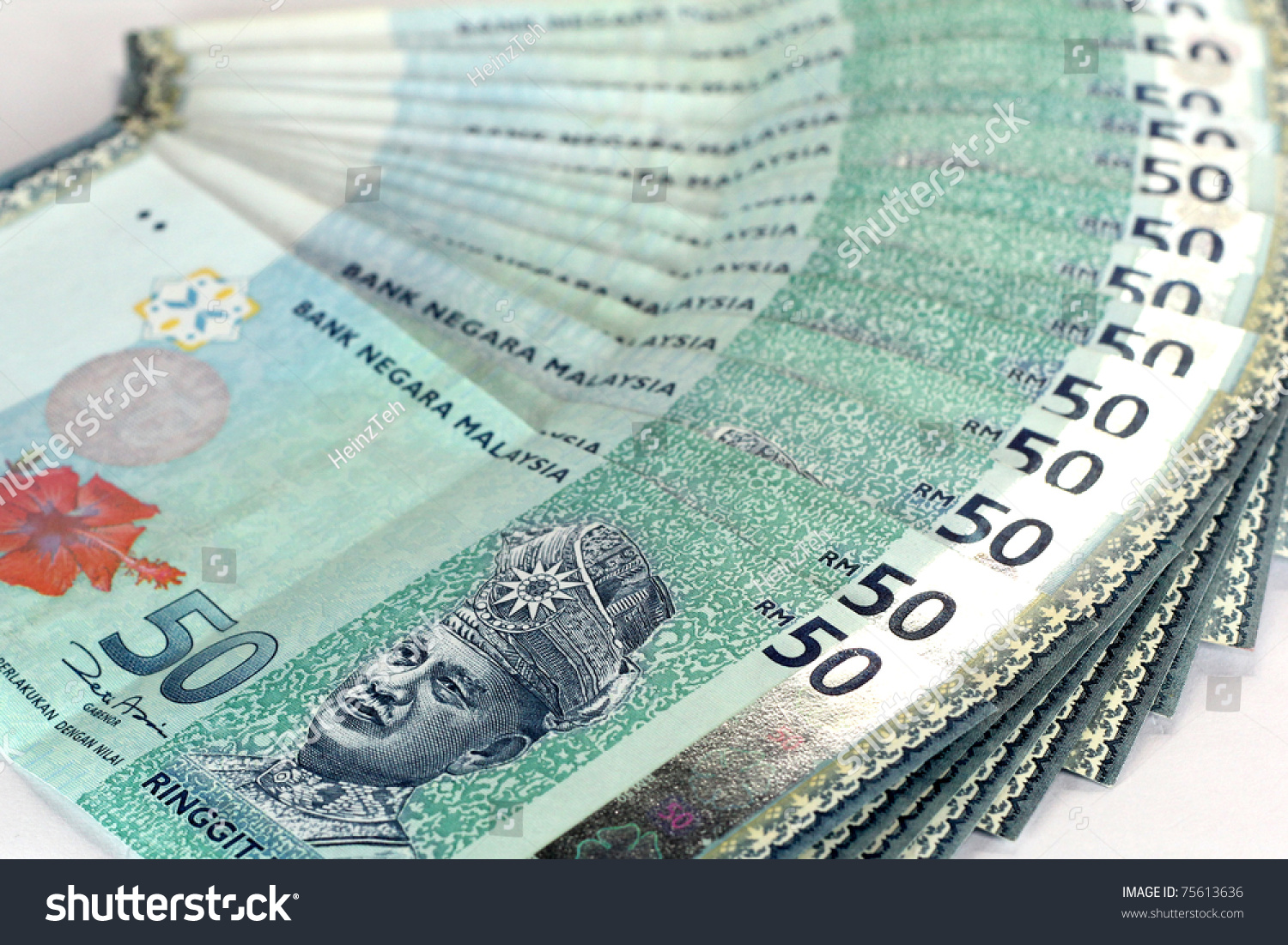 Malaysian Currency  Rm50 Stock Photo 75613636  Shutterstock