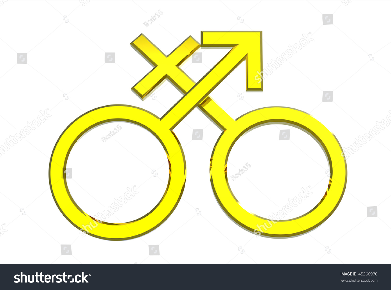 Male Female Sex Symbols Render Isolated Ilustraci N De Stock