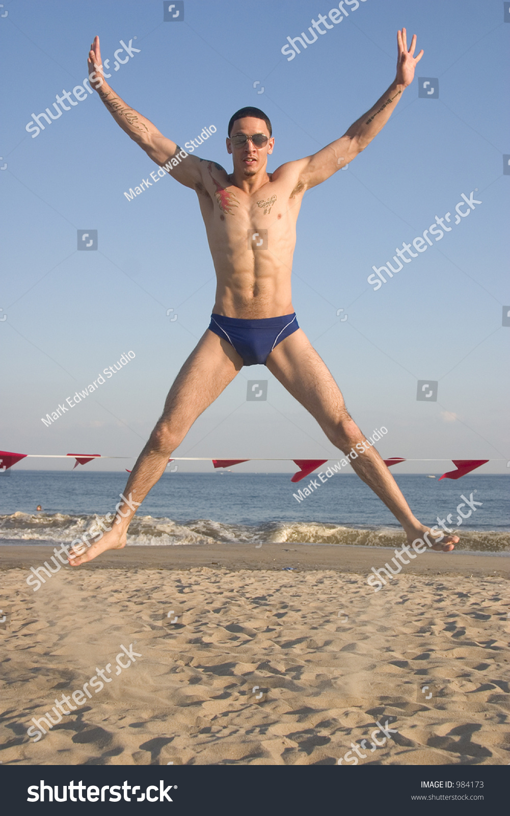 Male Model Jumping 14