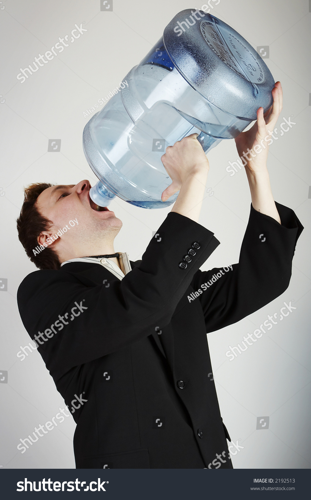 Man Drinking A Lot Of Water Man Drinking A Lot Of Water